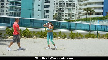 Preview 1 of Www Xxxx Hot Video Cin - TheRealWorkout - Big Titty Babe (Ivy Rose) Gets Fucked By The trainer