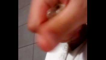 Preview 3 of 2 In 1 Malay Maid Amateur Video - Nick Miller in public bathroom wanks it to pass the time