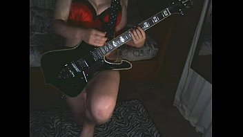 Preview 2 of First Time Xess - Detroit Rock City / KISS guitar cover lingerie ver.