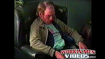 Preview 1 of Actress Silk Smitha Sex Video - Mature hairy dude Gene jerks his hard prick while home alone