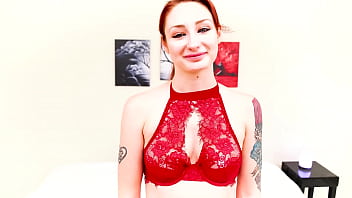 Preview 2 of Chayse Evans Sybian Ride - VIOLET MONROE All Natural Redhead Big Cock POV Deepthroat Facefuck and Cum Swallow Blowjob