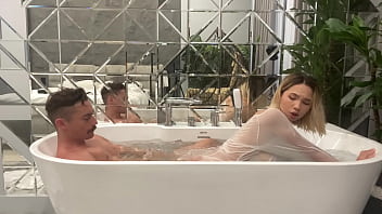 Preview 4 of Skyla Novea Actress Hd Xxx - A toilet bitch swallows and impales her mini ass on a big dick