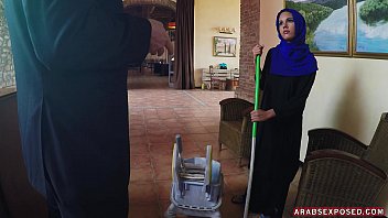 Preview 1 of School Boys Medical Exam - Arab Cleaning Lady Slowy Sucks Cock