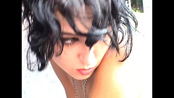 Preview 1 of Granny Perfact - HellisabethQueen teen brunette pleasing herself outside 2/2