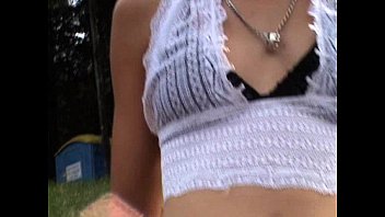 Preview 1 of Girls Fuck By Monkeys - HellisabethQueen teen brunette pleasing herself outside 1/2