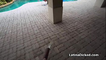 Preview 1 of Blovid - Sucked by Mexican gf by the pool