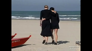 Preview 1 of Ariya Sex - Anita Gyongy and Monika,  Lesbians at the Beach