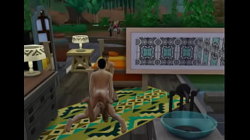Preview 2 of Msn Buse - The Sims 4 Vacation Gangbang