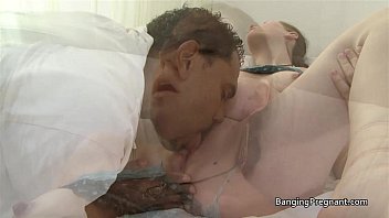 Preview 2 of Cum Load Eaters - Heavily pregnant brunette fucked by a black man