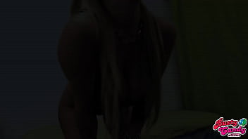 Preview 2 of Korean Bj Amateury - Big Ass Busty Blonde Teen Thong High-Heels War Body Suit
