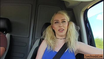 Preview 1 of Movie Xxxx Com - Naughty blond teen Grace Harper fucked by stranger in public