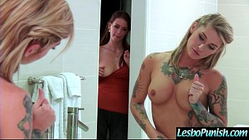 Preview 4 of Overlap Go - Hot Lez Girl (kleio&amp_madi) Get Punish By Mean Lesbo With Dildos clip-26