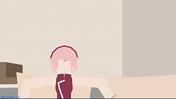 Preview 1 of Small Amateur Jazr - Futanari sakura haruno x himawari uzumaki sticknodes