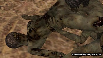 Preview 2 of Nepali Ducked By Negro - Two 3D Cartoon Zombie Lesbian Babes Fooling Around