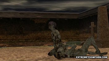 Preview 3 of Nepali Ducked By Negro - Two 3D Cartoon Zombie Lesbian Babes Fooling Around
