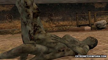 Preview 4 of Nepali Ducked By Negro - Two 3D Cartoon Zombie Lesbian Babes Fooling Around