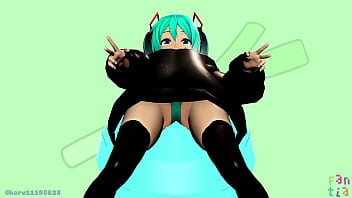 Preview 3 of Get Fuck While On The Phone - Miku mmd sex