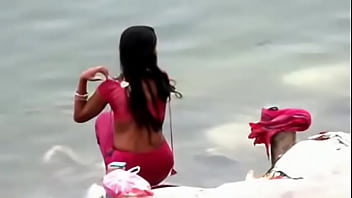 Preview 2 of Madison Parker Junge - Indian woman bathing in ganges river backless open