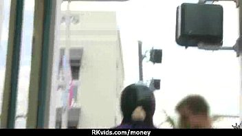 Preview 2 of Busty Mom Tight Cunt Smashed - Slutty amateur babe is paid cash from some crazy public sex 27