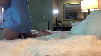 Preview 3 of Laice Wild - Police Officer Fucks Tgirl in Chastity