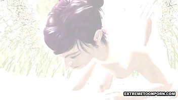 Preview 4 of Hq Slave - Tasty 3D Cartoon Babe Getting Fucked Outdoors