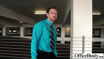 Preview 2 of Blek Neil Sex - (amia miley) Slut Girl With Big Round Tits Get Bang hard In Office mov-2