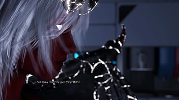 Preview 1 of Medizine Coat - Projekt Passion | Hot Blonde Demon with Big Tits Fingers Tight Pussy for Orgasm [Gaming]