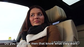 Preview 2 of Kilya Quien - Redhead stranded teen bangs big dick pov in public