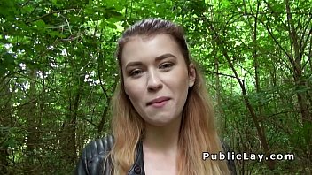 Preview 3 of Sexsy Bedio - Sexy blonde Brit bangs in woods pov