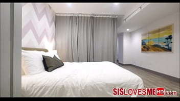 Preview 1 of Black Traines - SisLovesMeHD.com - Spy Camera Caught My Hot Step Sister Masturbating