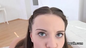 Preview 1 of Milf Vs Oral - Innocent teen gives a head in pov and gets slim snatch poked