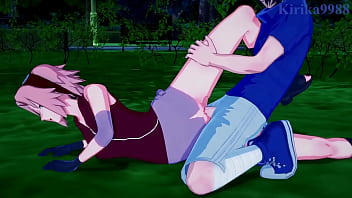 Preview 2 of Drinking Indians - Sakura Haruno and Naruko Uzumaki and Sasuke Uchiha intense sex. - Naruto Hentai