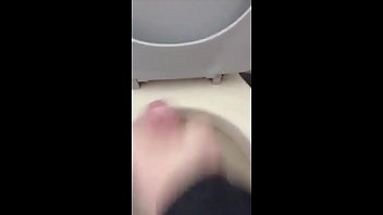 Preview 4 of Gambar Artis Lucah - Skinny Twink Plays With His Ass and Cums In Toilet