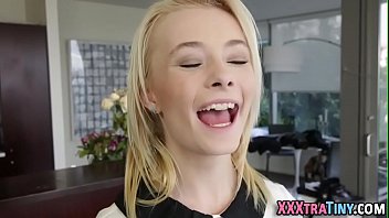 Preview 2 of Woman 60 - Tiny blonde gets creamed
