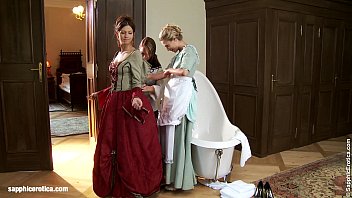 Preview 1 of Birthday Bes - Judit Juliette and Jessica have a bath and seduce each other on Sapphic Erotica