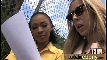 Preview 1 of Junior Middle - DP with german ebony bukkake teen 6