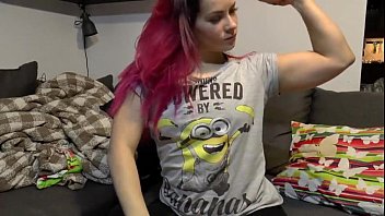 Preview 1 of Asian American Gdp - Muscular Girl Flexing Her Big Biceps