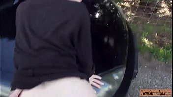 Preview 3 of Old Japanese Fucking Young Girls - Redhead teen Ella Hughes hitchhikes and banged in public