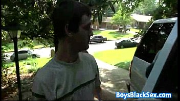 Preview 3 of Fisting Her Sleeping Sister - Black Muscular Gay Dude Fuck White Skinny Boy Hard 05