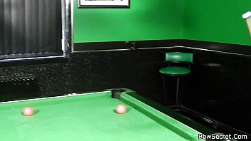 Preview 2 of Shemale Trap Hentai - He fucks bbw in fishnets right on pool table