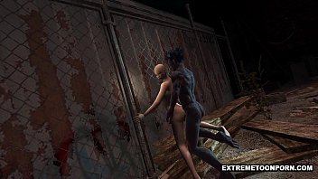 Preview 2 of Gina Pornhd - Shaved 3D Toon Babe Gets Fucked Hard by a Monster