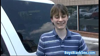 Preview 3 of Joio Kiss Hb - Blacks On Boys - Gay Hardcore Bareback Interracial Porn Video 12