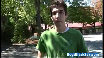 Preview 2 of Orgasm Cat List - Blacks On Boys - Gay Hardcore Bareback Interracial Porn Video 08