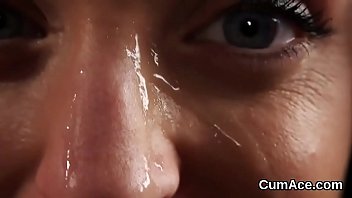 Preview 3 of College Forced Gangbang - Frisky hottie gets cumshot on her face sucking all the cream