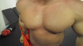 Preview 2 of Skinny 18 Yo Boys Femdom - Hot Jay MUscle Rip shirt