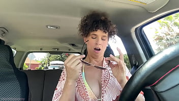 Preview 1 of Lesbo Lips - Stepmom Gets Rear Ended With No Insurance