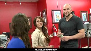 Preview 1 of Showgirls En Madrid - Tight teen fucks a man in front of the camera for cash 8