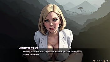 Preview 1 of Updown Sex - Lara goes to a cave and sits on her friend&#039_s dick