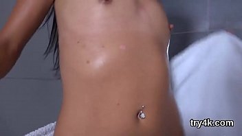 Preview 1 of Gand Porn Chomu - Elegant chick gives a blowjob in pov and gets soft honey pot nailed