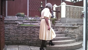 Preview 2 of Pashtoon Com - Yellow Dress Outdoors - Johanna Clayton